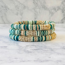 Load image into Gallery viewer, London Lane Evergreen  Camo Heishi Bracelet 8mm