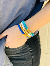 Load image into Gallery viewer, London Lane Jersey Shore Heishi Bracelet Stack