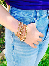 Load image into Gallery viewer, The Roxy Gold Ball Bracelet Set