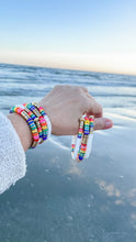 Load image into Gallery viewer, London Lane Aloha Rainbow Heishi Bracelet