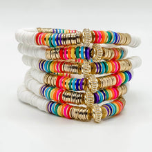 Load image into Gallery viewer, London Lane Aloha Rainbow Heishi Bracelet