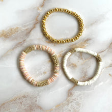 Load image into Gallery viewer, London Lane Champagne Trio Bracelet Stack
