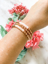 Load image into Gallery viewer, London Lane Diana Heishi & Hematite Bracelet