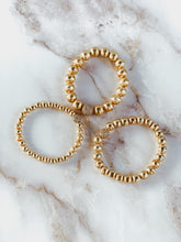 Load image into Gallery viewer, London Lane El Dorado Gold Ball and CZ Bracelet Set