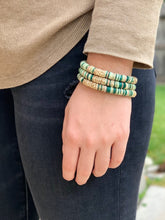 Load image into Gallery viewer, London Lane Evergreen  Camo Heishi Bracelet 8mm