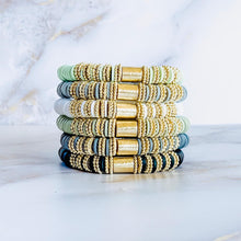 Load image into Gallery viewer, London Lane Fall Harvest Neutrals Heishi Bracelet 8mm