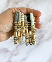 Load image into Gallery viewer, London Lane Fall Harvest Neutrals Heishi Bracelet 8mm