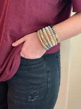 Load image into Gallery viewer, London Lane Fall Harvest Neutrals Heishi Bracelet 8mm