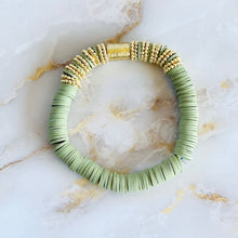 Load image into Gallery viewer, London Lane Fall Harvest Neutrals Heishi Bracelet 8mm