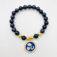 Load image into Gallery viewer, London Lane IHeartU Gemstone Charm Bracelet