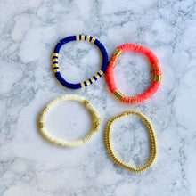 Load image into Gallery viewer, London Lane Newport Beach Heishi Bracelet Stack Set