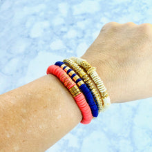 Load image into Gallery viewer, London Lane Newport Beach Heishi Bracelet Stack Set