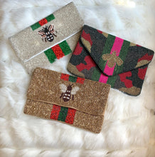 Load image into Gallery viewer, London Lane Queen Bee Beaded Clutch Handbag