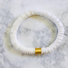 Load image into Gallery viewer, London Lane Summer Crush Blue Wave Heishi Bracelet Set
