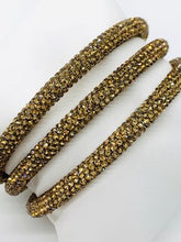 Load image into Gallery viewer, Gold Sparkle Bangle Bracelet Set