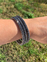 Load image into Gallery viewer, Gunmetal Sparkle Bangle Set