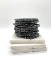 Load image into Gallery viewer, Gunmetal Sparkle Bangle Set