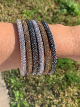 Load image into Gallery viewer, Gunmetal Sparkle Bangle Set