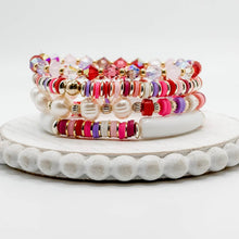 Load image into Gallery viewer, London Lane Cupid&#39;s Rainbow Bracelet Stack
