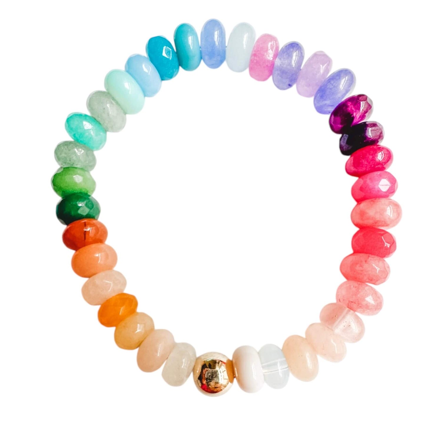 London Lane Happy Gems Rainbow Candy Bracelet