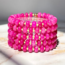 Load image into Gallery viewer, Aura Gems Magenta Tulip Stacker