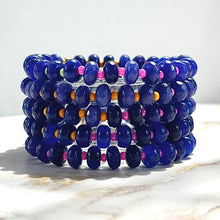 Load image into Gallery viewer, Aura Gems Midnight Blue Triple Color Stacker