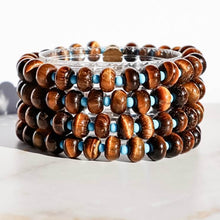 Load image into Gallery viewer, Aura Gems Tiger's Eye Stacker