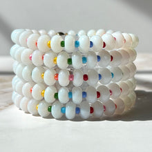 Load image into Gallery viewer, Aura Gems White Rainbow Stacker