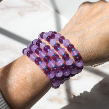 Load image into Gallery viewer, Aura Gems Double Purple Stacker