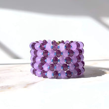 Load image into Gallery viewer, Aura Gems Double Purple Stacker
