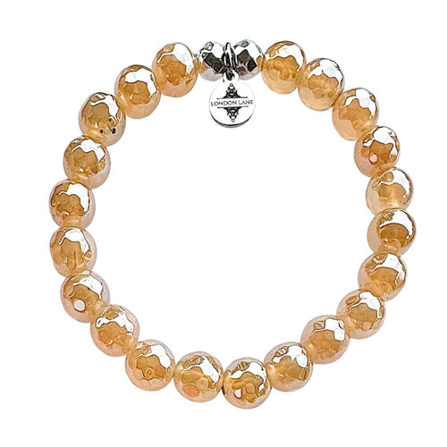 Champagne Mystic Agate Stacker Bracelet