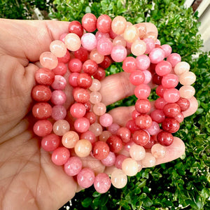 London Lane Fall Ombre Gemstone Jade Bracelet