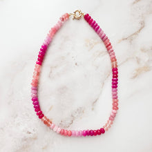 Load image into Gallery viewer, London Lane Pink Paradise Gemstone Necklace