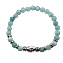Load image into Gallery viewer, London Lane Cross Prayer Gemstone Bracelet