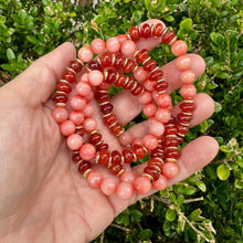 Load image into Gallery viewer, London Lane Pumpkin Jade and Carnelian Gemstone Bracelet