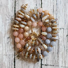 Load image into Gallery viewer, Halo Gems Champagne Neutrals Necklace