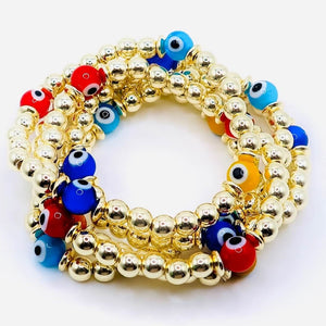 Evil Eye Bracelet Set