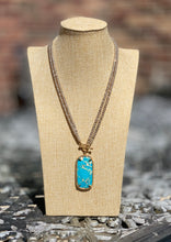 Load image into Gallery viewer, Large Stone Pendant Necklace