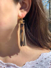 Load image into Gallery viewer, Lucy Leopard Fringe Earring
