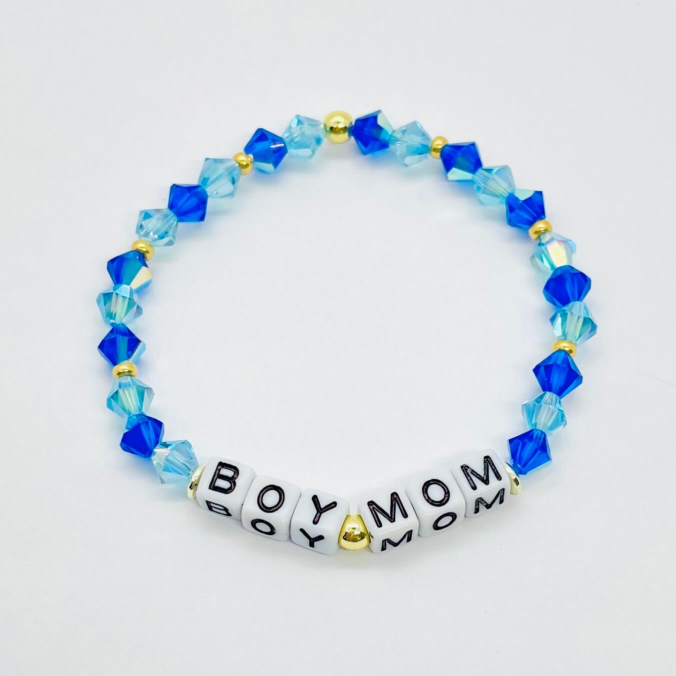 London Lane Boy Mom Word Bracelet