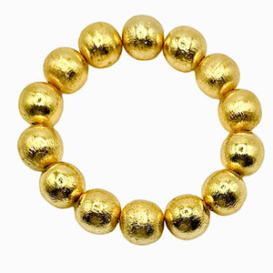 London Lane Gold Ball Biggie Bracelet