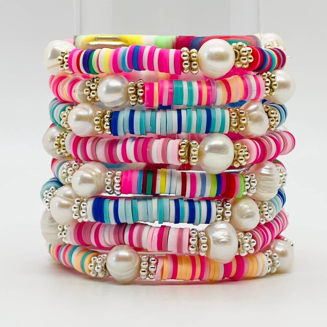 Pastel Party Stack Bracelet Kit - Makes up to 10 Bracelets