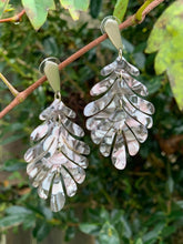 Load image into Gallery viewer, Marbled Leaf Necklace and Earring Set