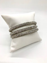 Load image into Gallery viewer, White Diamond Sparkle Bangle Bracelet Set